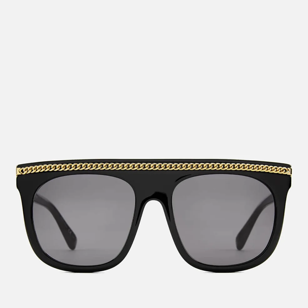 Stella McCartney Women's Chain Sunglasses - Black/Smoke Image 1