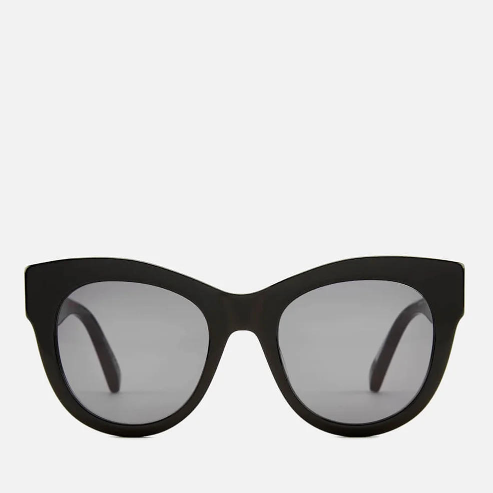 Stella McCartney Women's Falabella Cat Eye Sunglasses - Black/Gold/Grey Image 1