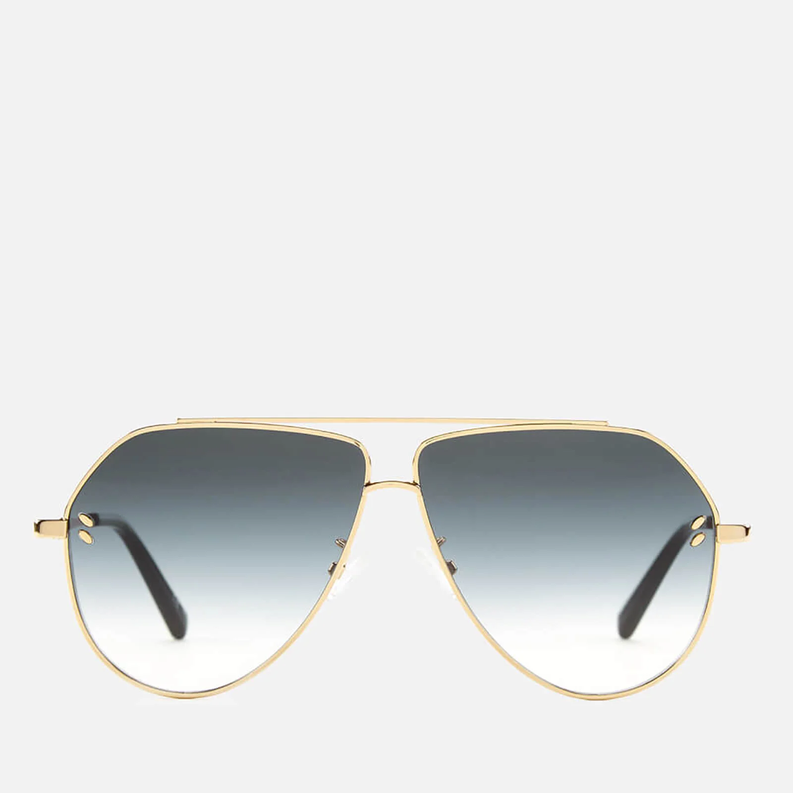 Stella McCartney Women's Aviator Sunglasses - Gold/Grey Image 1