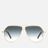 Stella McCartney Women's Aviator Sunglasses - Gold/Grey - Image 1