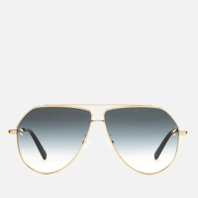 Stella McCartney Women's Aviator Sunglasses - Gold/Grey