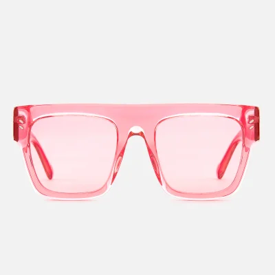 Stella McCartney Women's Square Frame Acetate Sunglasses - Pink