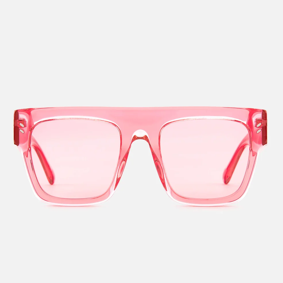 Stella McCartney Women's Square Frame Acetate Sunglasses - Pink Image 1