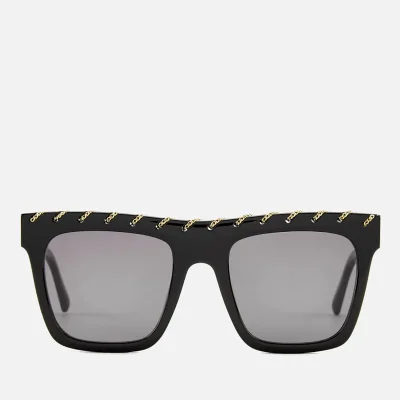 Stella McCartney Women's Square Frame Sunglasses - Black/Grey