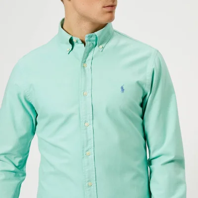 Polo Ralph Lauren Men's Slim Fit Garment Dye Oxford Shirt - Green