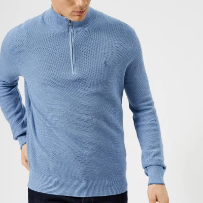 Polo Ralph Lauren Men's Pima Cotton Half Zip Sweater - Blue
