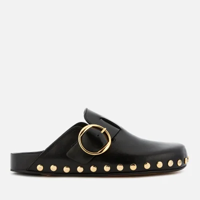 Isabel Marant Women's Mirvin Studded Leather Mules - Black/Dore