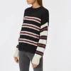 Marant Etoile Women's Russell Stripe Sweater - Black/Ecru - Image 1