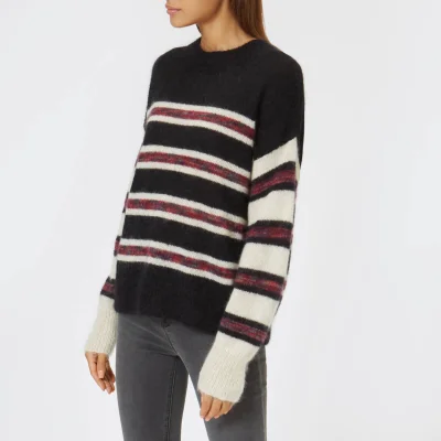 Marant Etoile Women's Russell Stripe Sweater - Black/Ecru