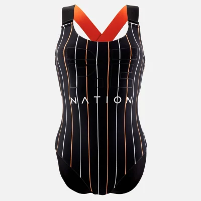 P.E Nation Women's The West Port Reversible Onepiece Swimsuit - Black