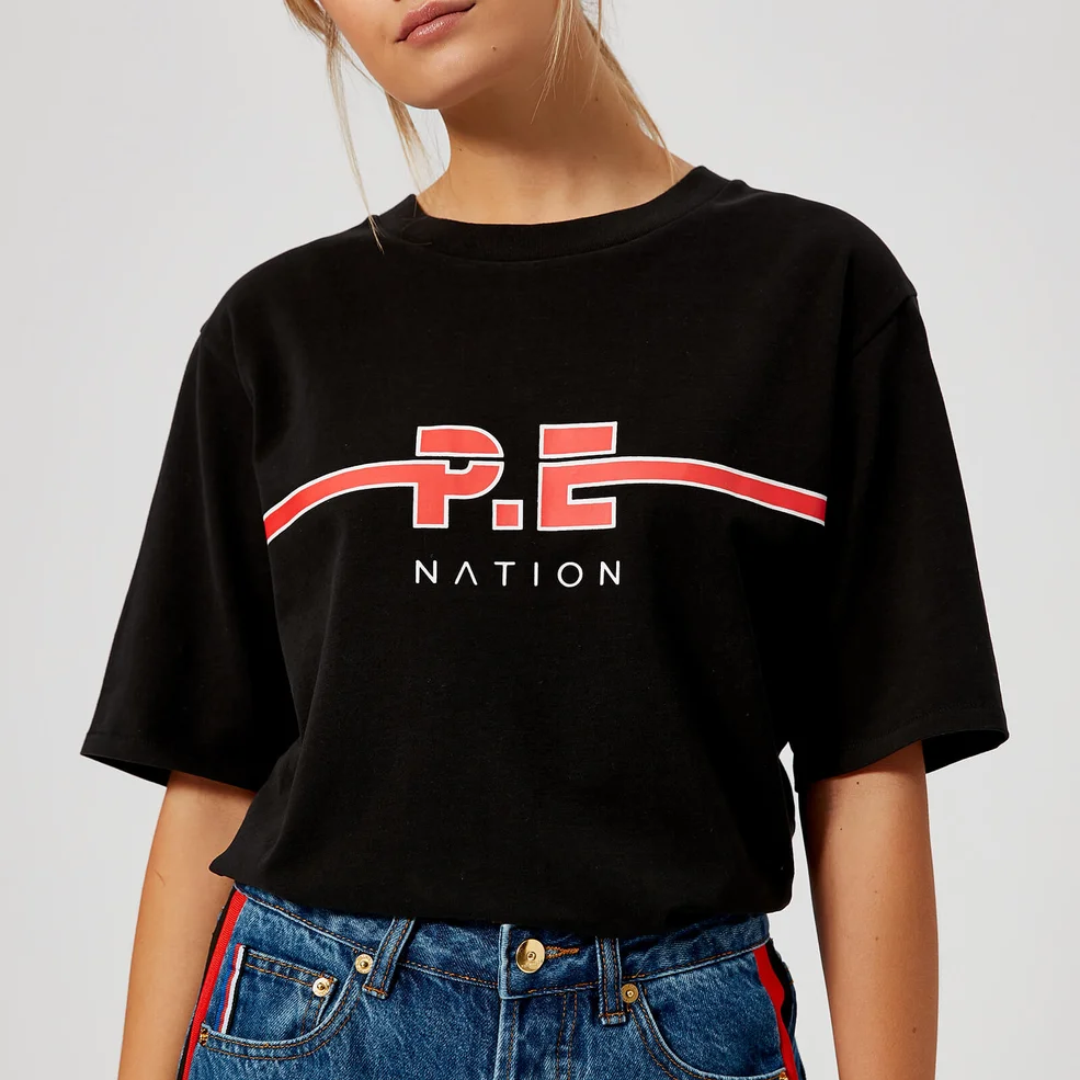 P.E Nation Women's The Dartford Short Sleeve T-Shirt - Black Image 1