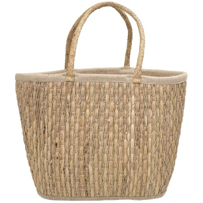 Bloomingville Seagrass Basket With Handles - Nature