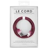 Le Cord Braided Marble Effect Charging Cable - Aquarelle Plum - 1.2m - Image 1