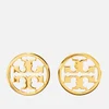 Tory Burch Women's Logo Circle-Stud Earrings - Tory Gold - Image 1
