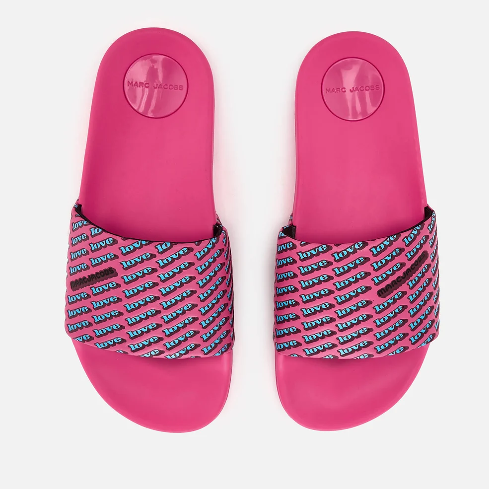 Marc Jacobs Women's Love Aqua Slide Sandals - Fuchsia/Multi Image 1