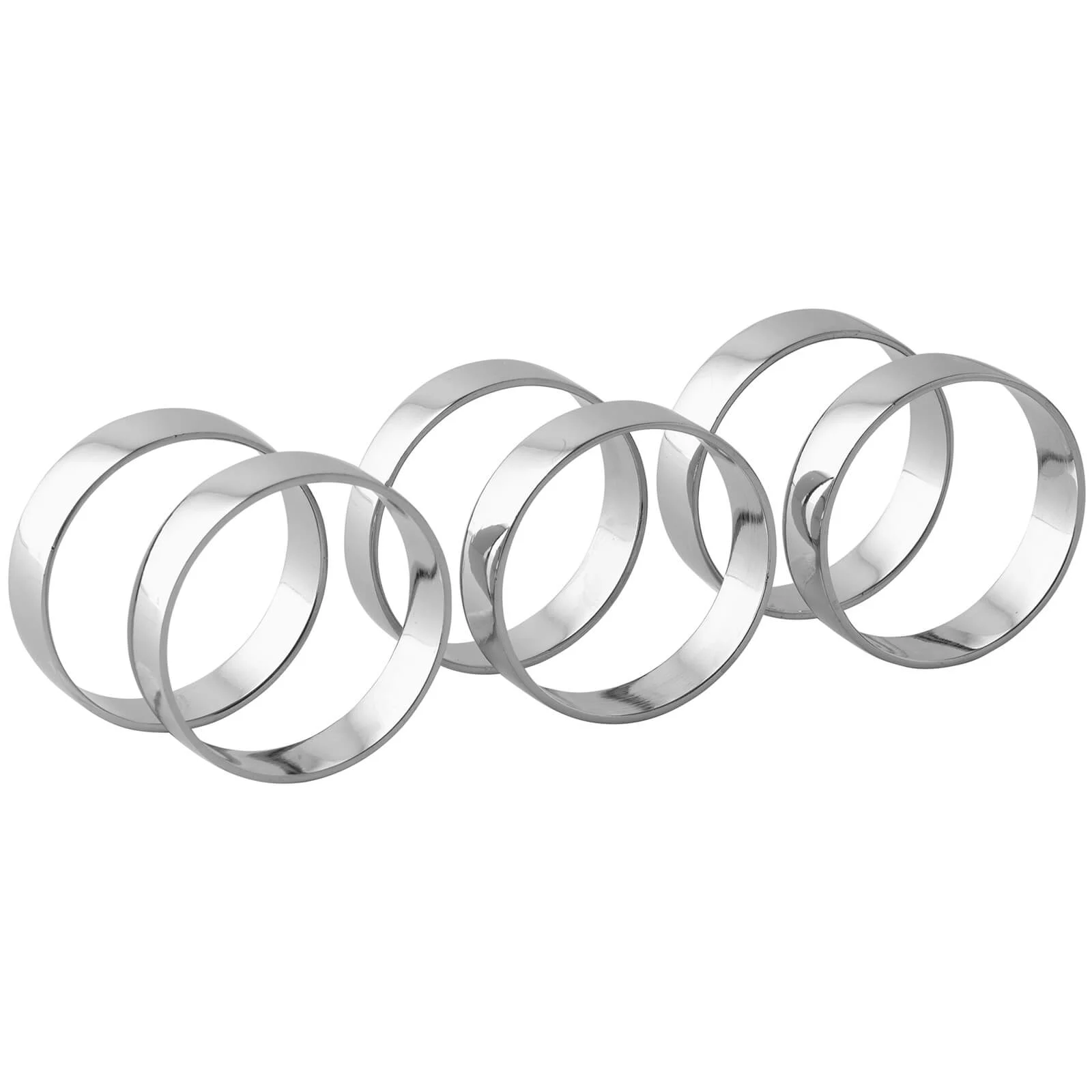 Broste Copenhagen Napkin Ring - Nickel (Set of 4) Image 1