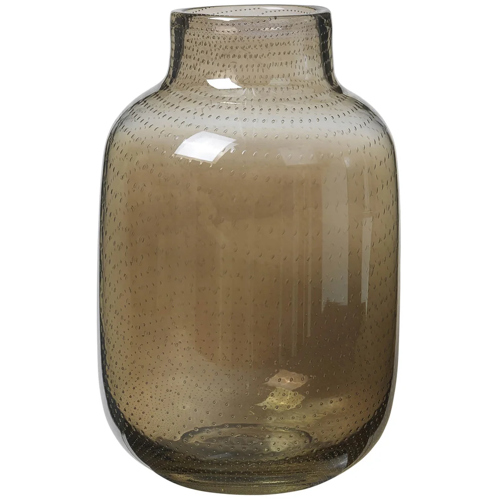 Broste Copenhagen Gefin Mouthblown Glass Vase - Brown Image 1