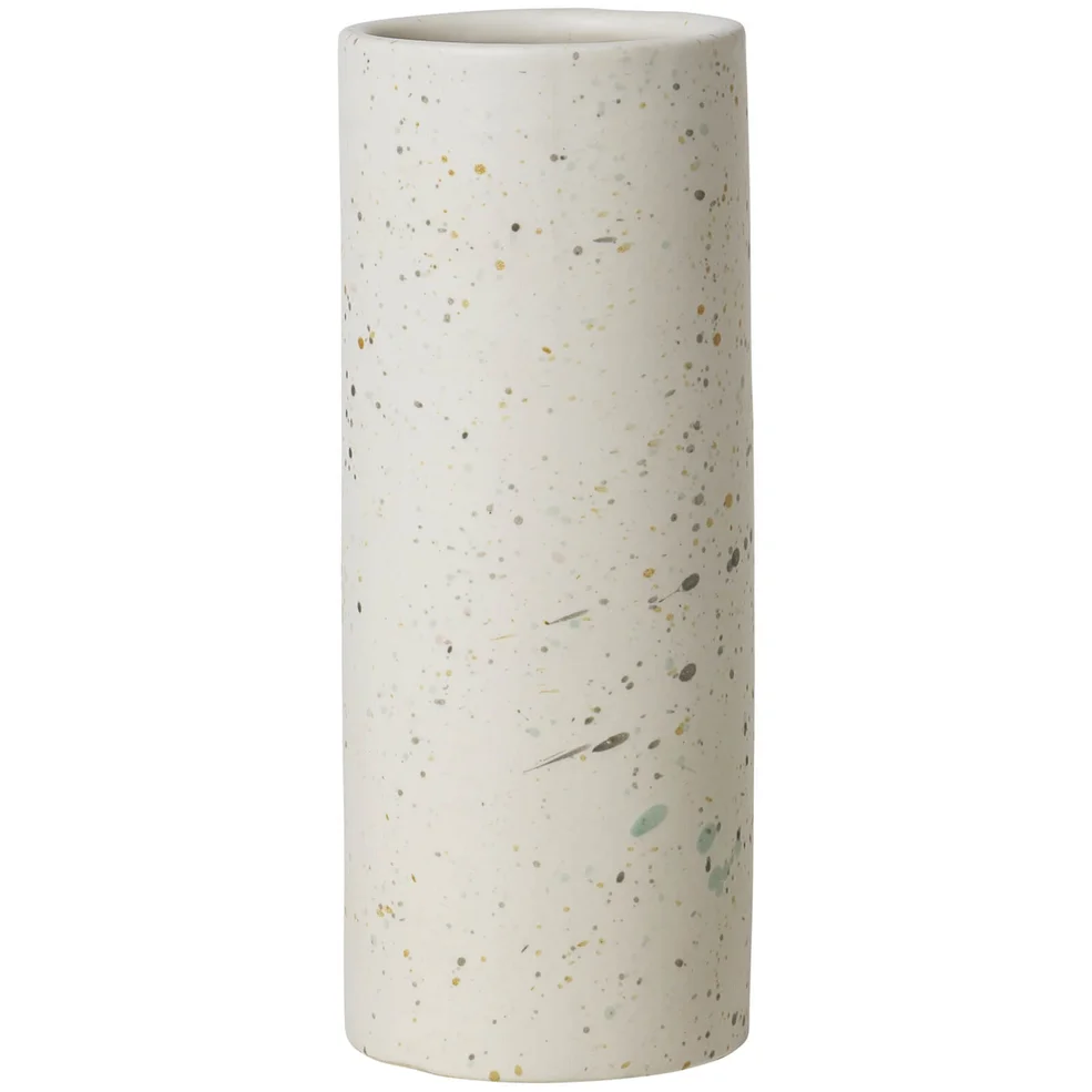Broste Copenhagen Terraz Large Ceramic Vase - Ivory Image 1