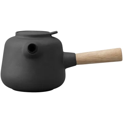 Stelton Collar Stoneware Teapot - Stoneware - Black