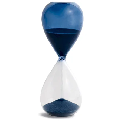 HAY Time Hourglass - 15 Minutes - Petrol Blue