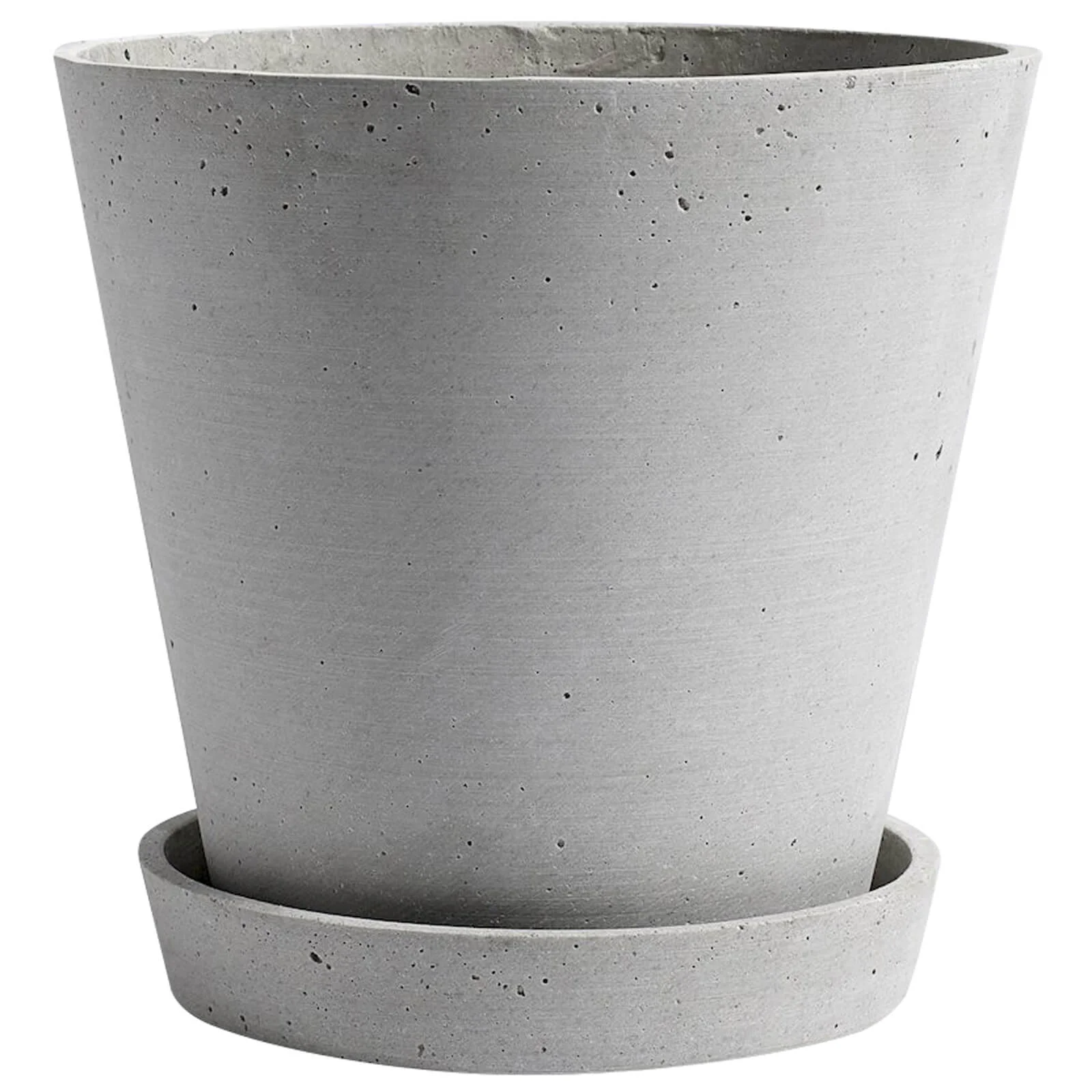 HAY Flowerpot with Saucer - Extra Large - Grey Image 1