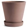 HAY Flowerpot with Saucer - Extra Large - Terracotta - Image 1