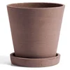 HAY Flowerpot with Saucer - Medium - Terracotta - Image 1