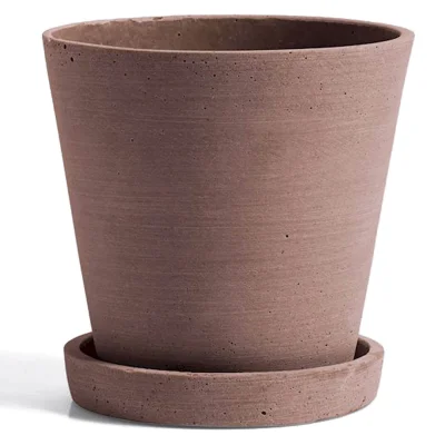 HAY Flowerpot with Saucer - Medium - Terracotta