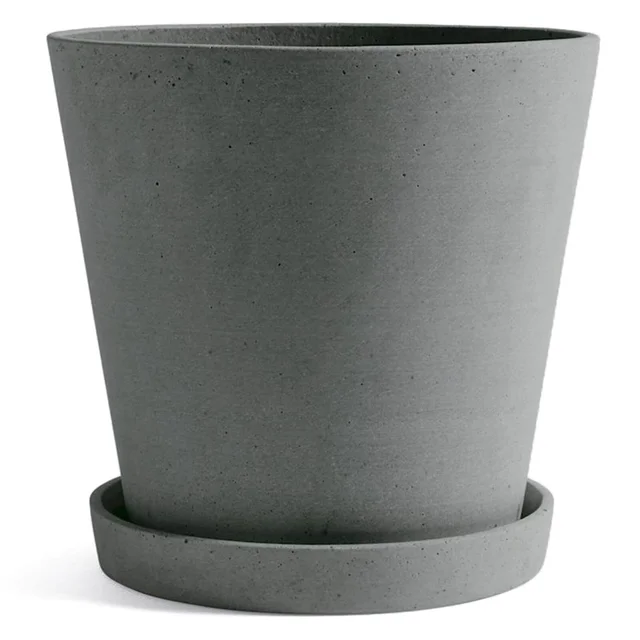 HAY Flowerpot with Saucer - Extra Large - Green