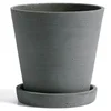 HAY Flowerpot with Saucer - Medium - Green - Image 1