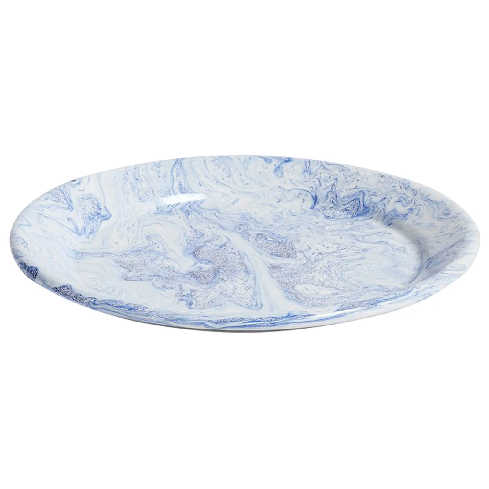 HAY Soft Ice Dinner Plate - Blue Image 1