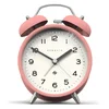 Newgate Charlie Bell Echo Silent Alarm Clock - Pink - Image 1