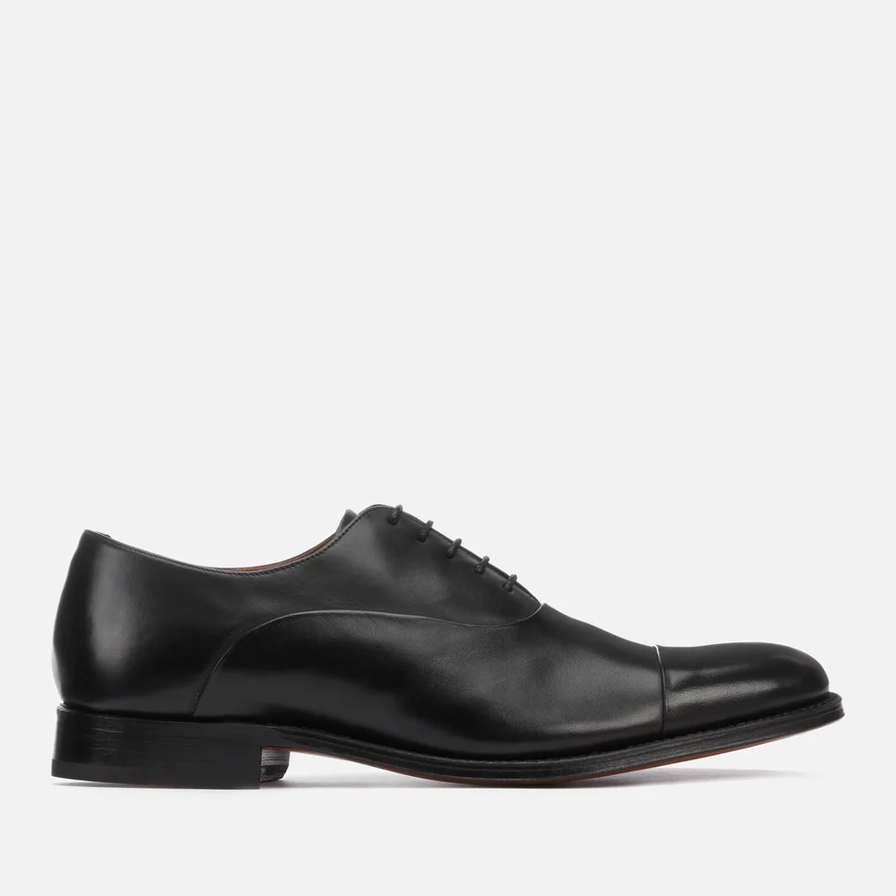 Grenson Men's Bert Leather Toe Cap Oxford Shoes - Black Image 1