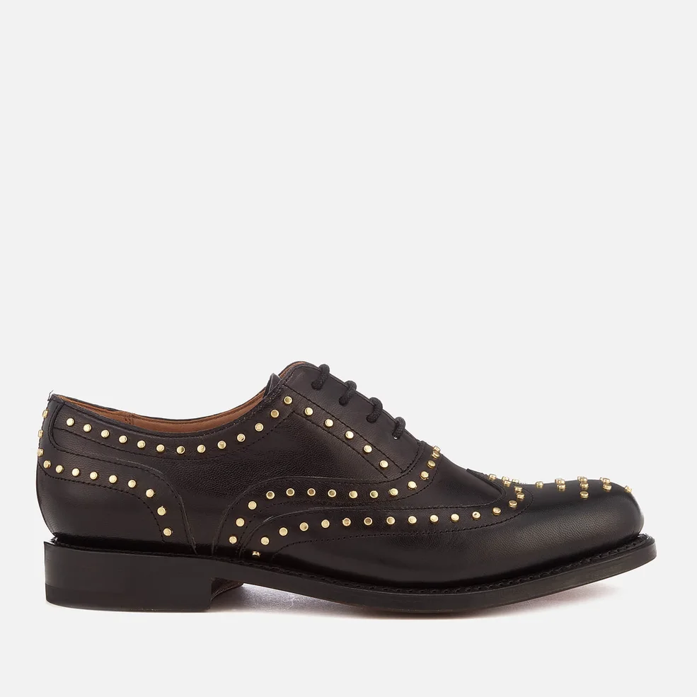 Grenson Women's Rowena Glace Kid Leather Oxford Shoes - Black Image 1