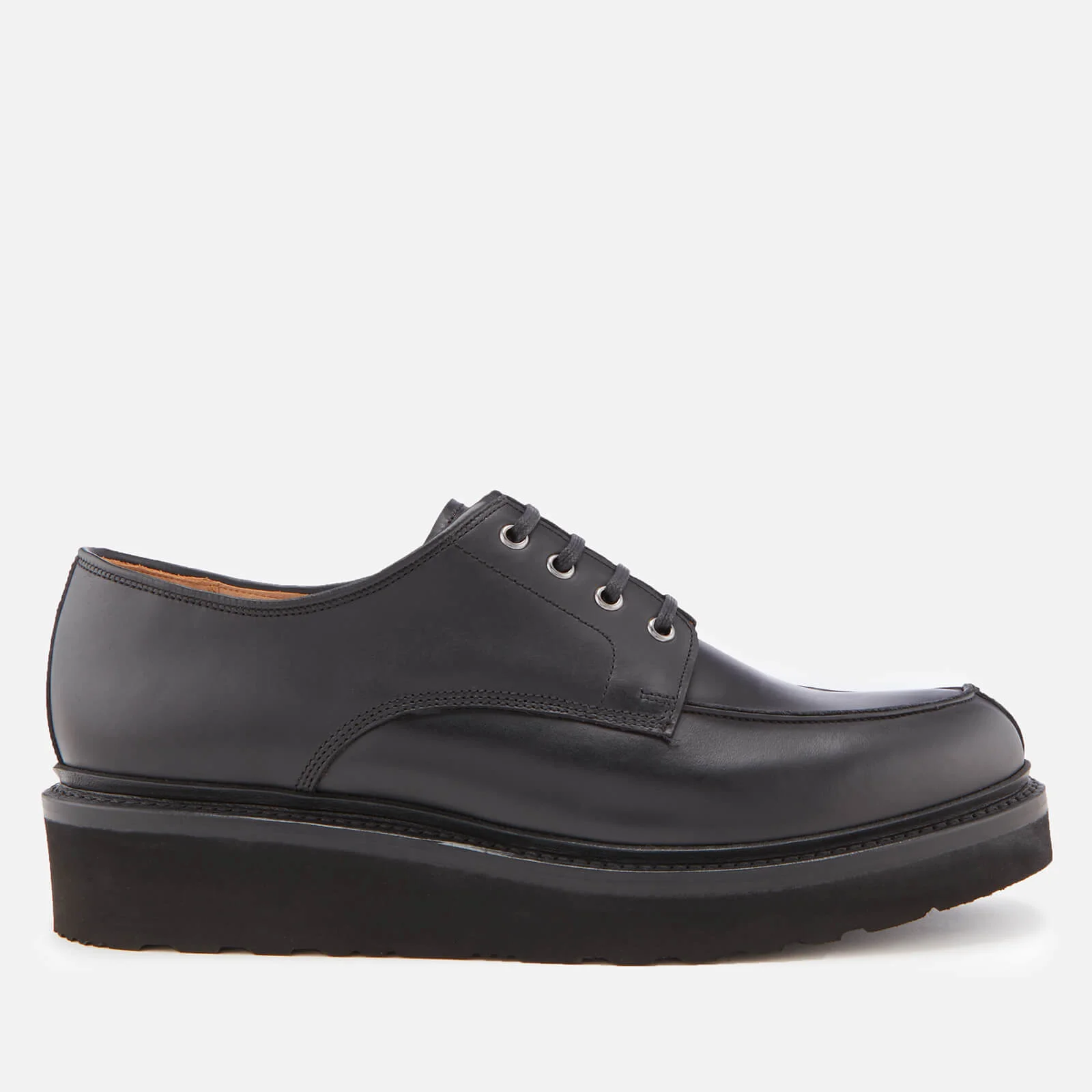 Grenson Men's Barnett Pull Up Leather Shoes - Black Image 1