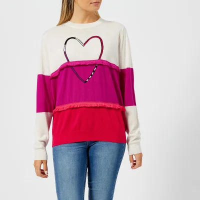 PS Paul Smith Women's Heart Tassle Knitted Jumper - Ivory