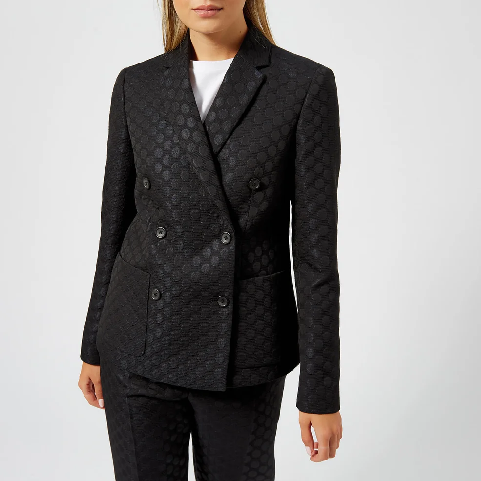 PS Paul Smith Women's Spot Double Breasted Jacket - Black Image 1