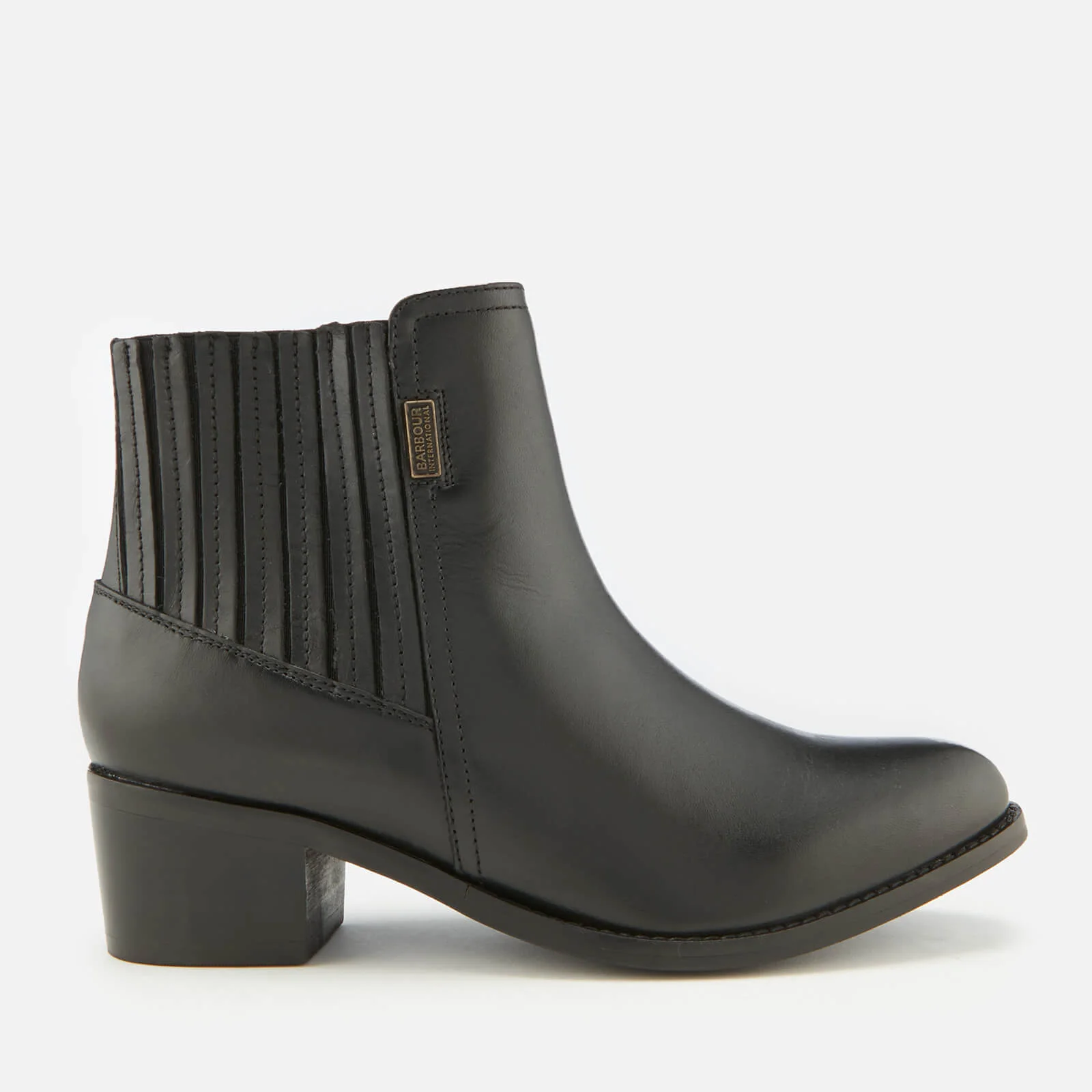 Barbour International Women's Compton Leather Heeled Chelsea Boots - Black Image 1