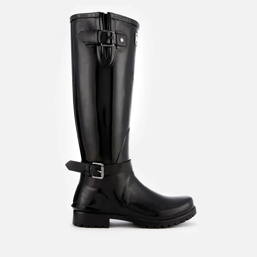 Barbour Women's Cleveland Tall Gloss Wellies - Black Image 1