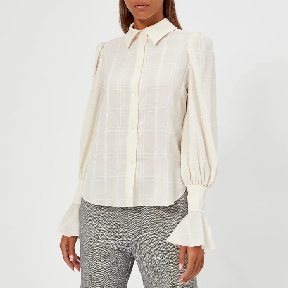 See By Chloé Women's Long Sleeve Shirt - Natural White Image 1