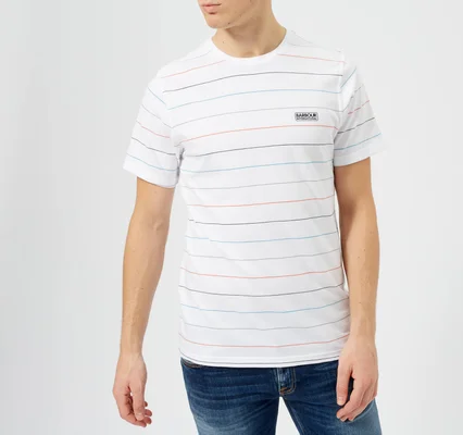 Barbour International Men's Disc Stripe T-Shirt - White