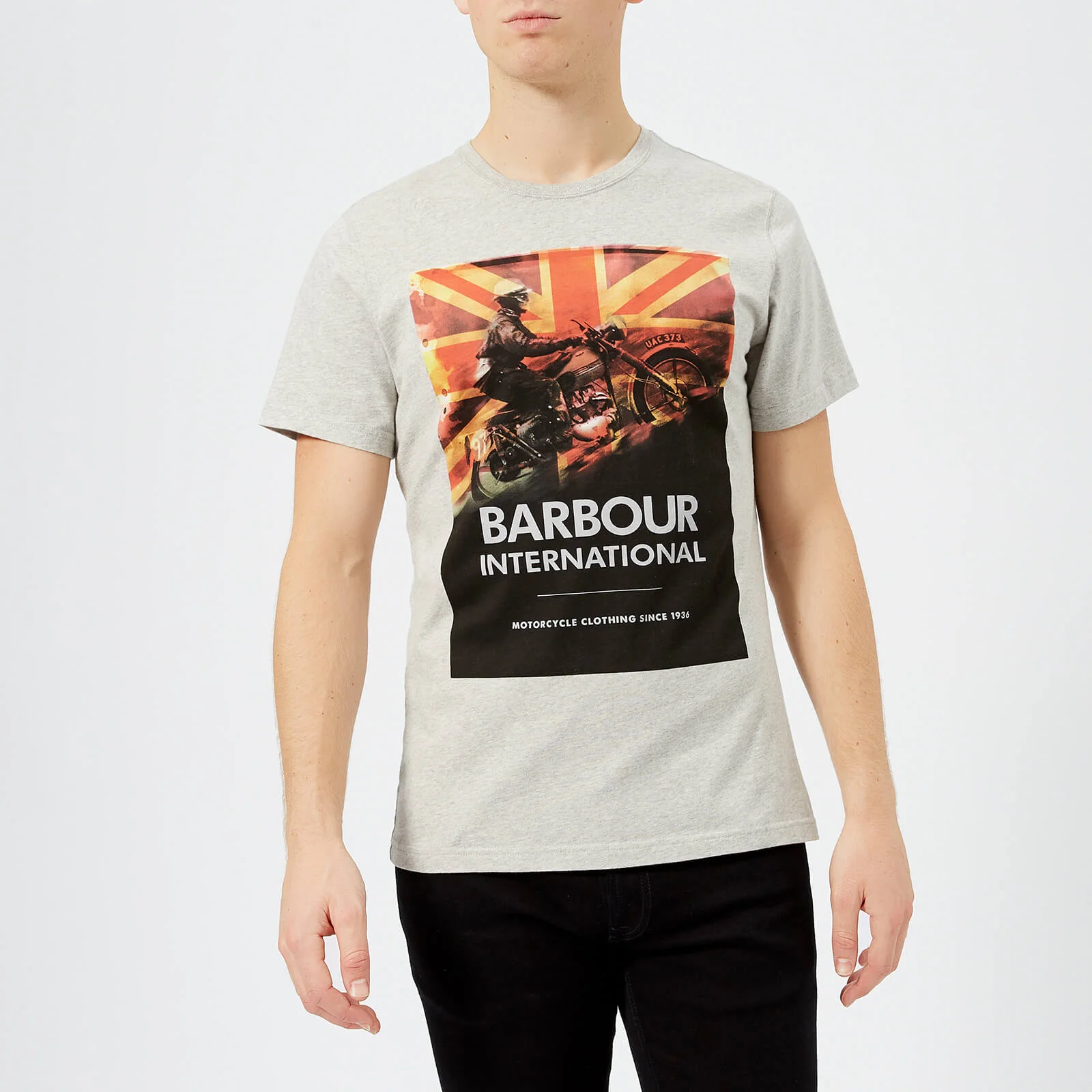 Barbour International Men's Climb T-Shirt - Grey Marl Image 1