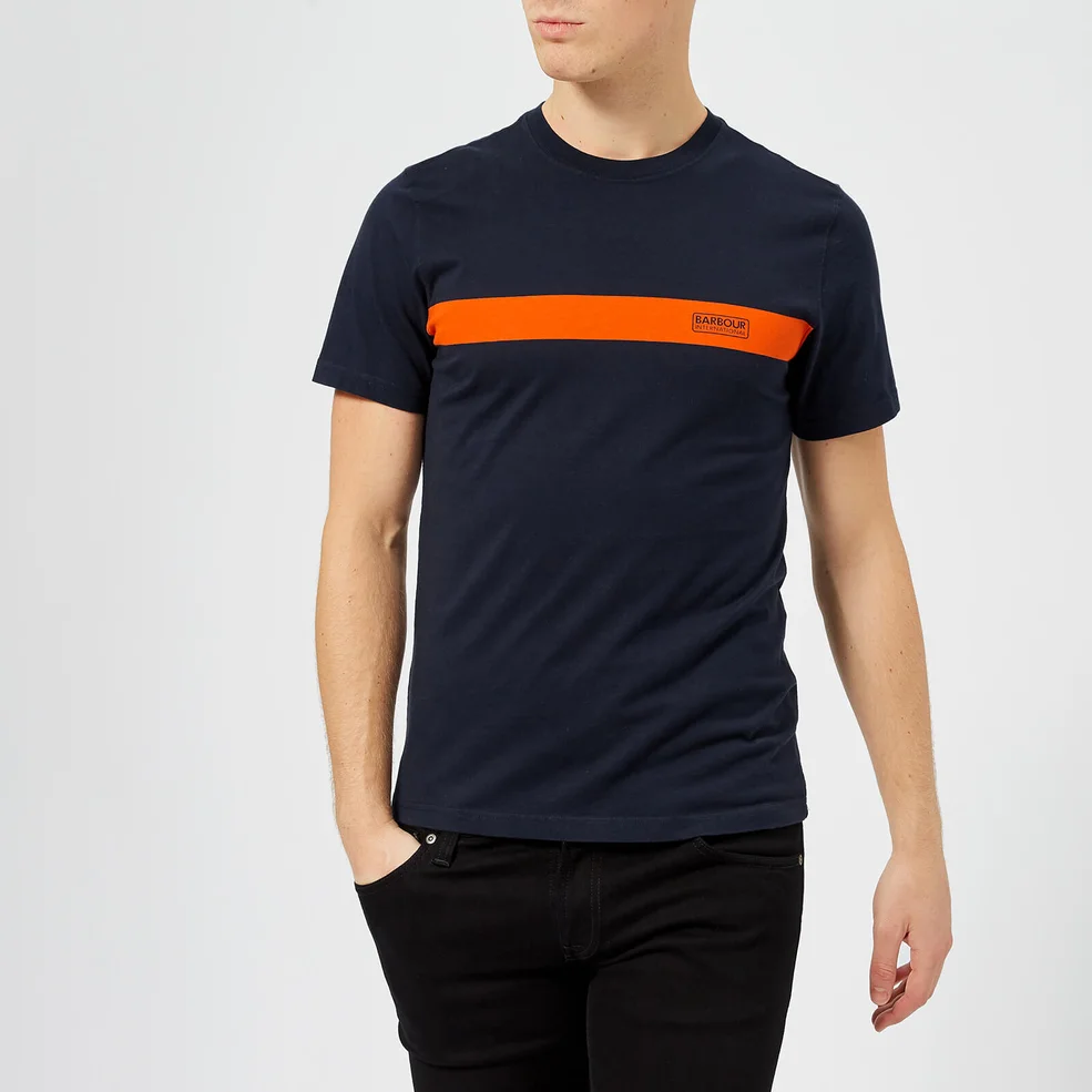 Barbour International Men's Line T-Shirt - Navy Image 1