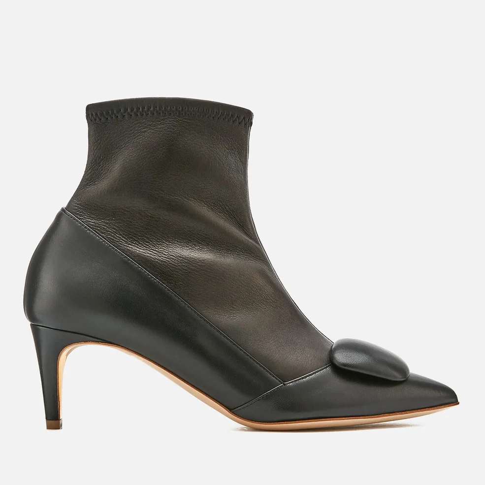 Rupert Sanderson Women's Glynn Pebble Leather Stretch Heeled Boots - Black Image 1