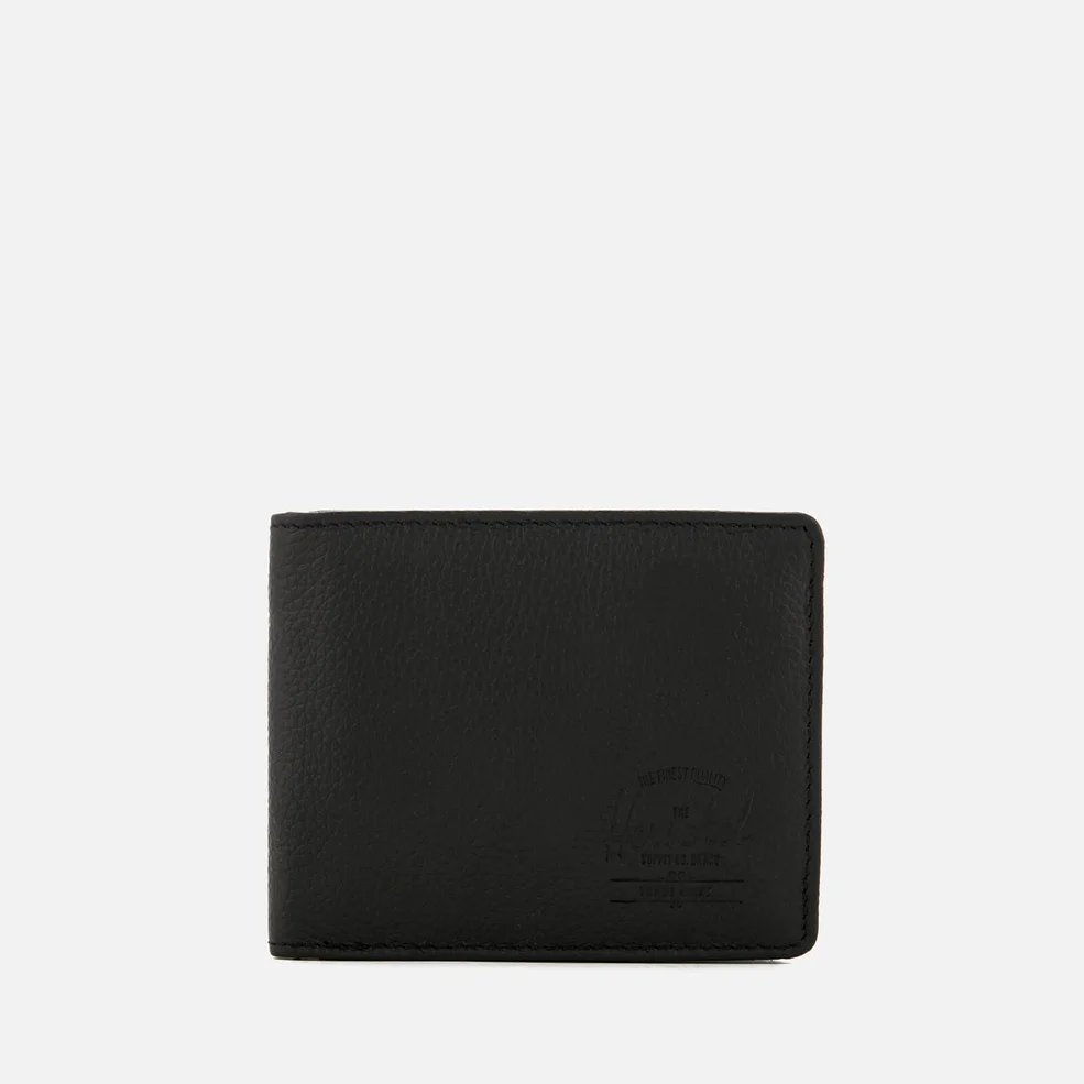 Herschel Supply Co. Men's Hank Bifold Leather Wallet - Black Pebble Image 1