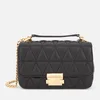 MICHAEL MICHAEL KORS Women's Pyramid Quilted Chain Shoulder Bag - Black - Image 1