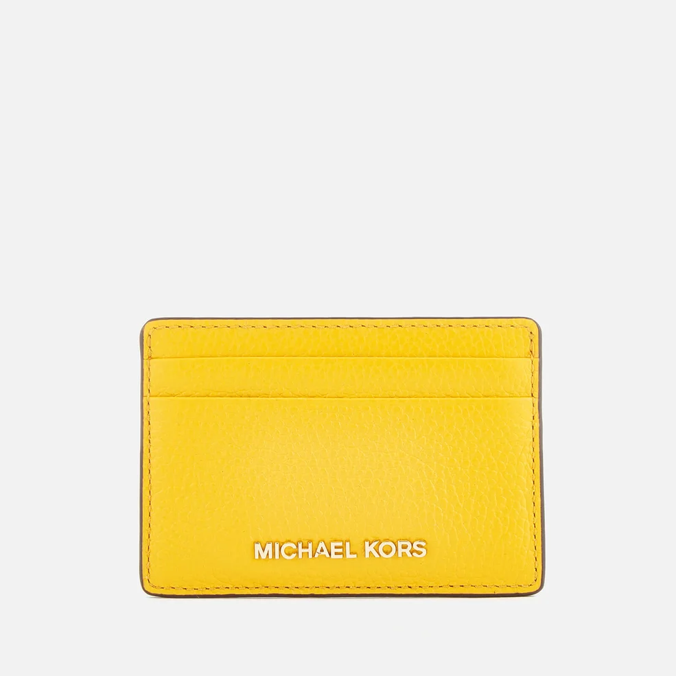 MICHAEL MICHAEL KORS Women's Mercer Pebble Card Holder - Sunflower Image 1