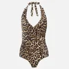 Ganni Women's Avalon Swimsuit - Leopard - Image 1