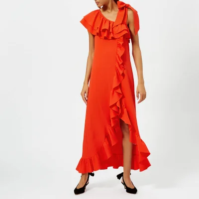 Ganni Women's Clark Dress - Big Apple Red