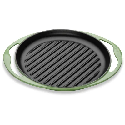 Le Creuset Signature Cast Iron Round Skinny Grill - 25cm - Rosemary